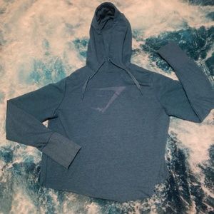 Gymshark Crossback Hoodie Blue Teal Size Small